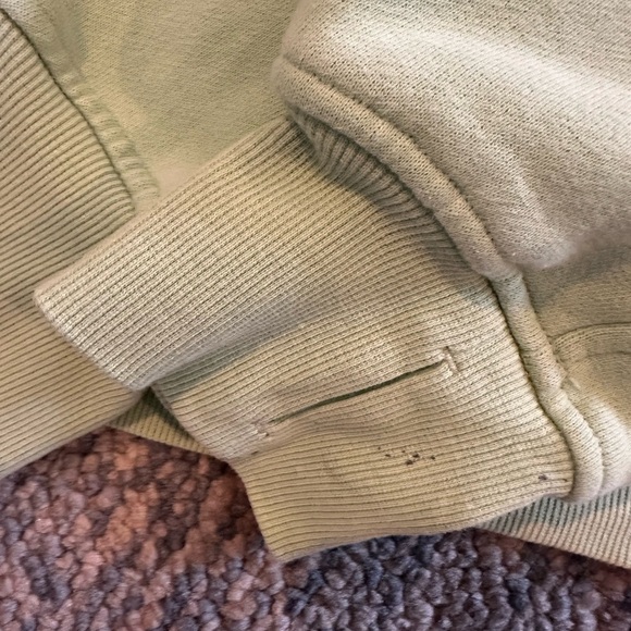 lululemon athletica Mint Green 1/4 zip Scuba Hoodie - Picture 7 of 7